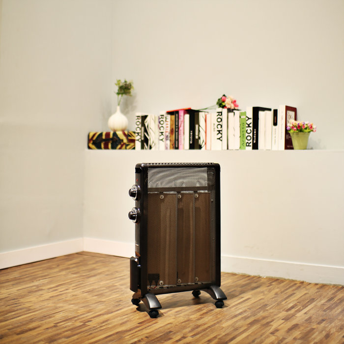 TURBRO Arcade Mica 1500 Watts Electric Fan Panel Heater with Adjustable